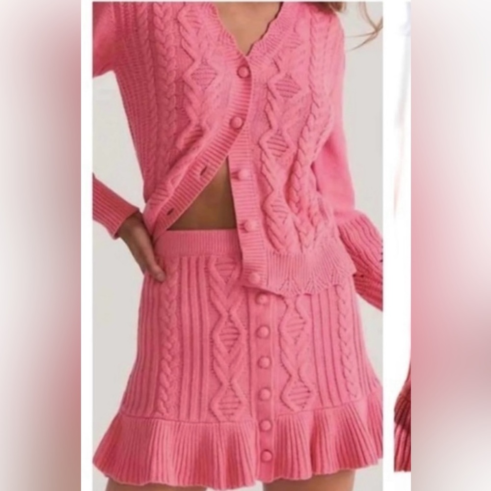 Trade/sell SET loveshackfancy cardigan (xs) skirt (s)๐๐ฆ - Picture 1 of 6